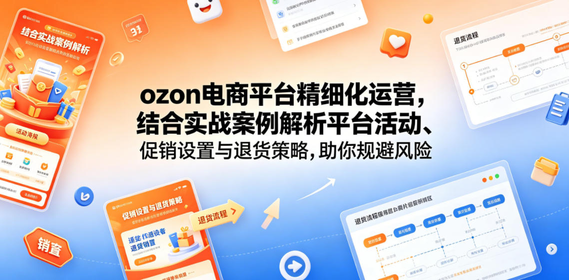 ozon电商平台精细化运营，结合实战案例解析平台活动、促销设置与退货策略，助你规避风险、提升销量-低成本创业项目大全｜短视频带货+AI副业变现｜知行创业网