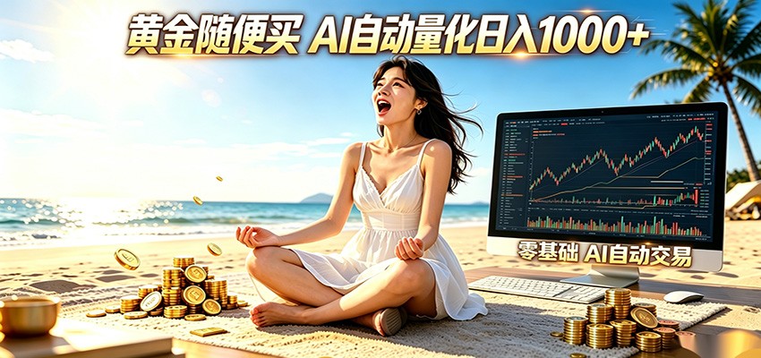 黄金随便买？AI自动外汇量化交易 在家当皇帝 日入1000+-低成本创业项目大全｜短视频带货+AI副业变现｜知行创业网