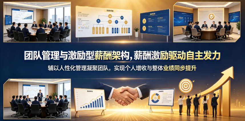 团队管理与激励型薪酬架构，薪酬激励驱动自主发力，辅以人性化管理凝聚团队，实现个人增收与整体业绩同步提升-低成本创业项目大全｜短视频带货+AI副业变现｜知行创业网