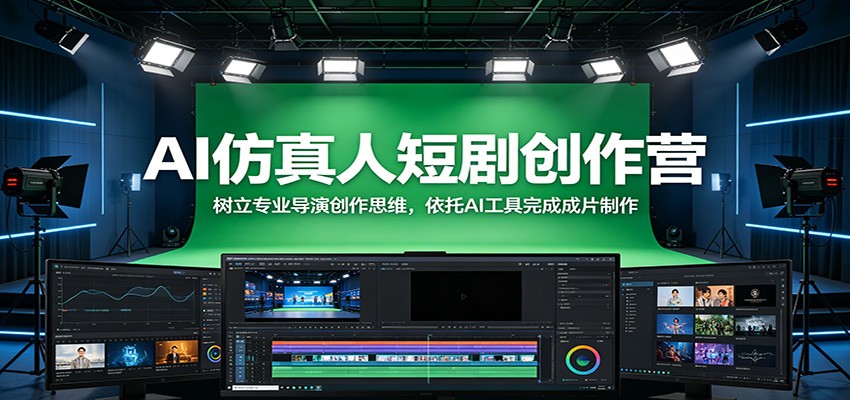 AI仿真人短剧创作营：树立专业导演创作思维，依托AI工具完成成片制作-低成本创业项目大全｜短视频带货+AI副业变现｜知行创业网