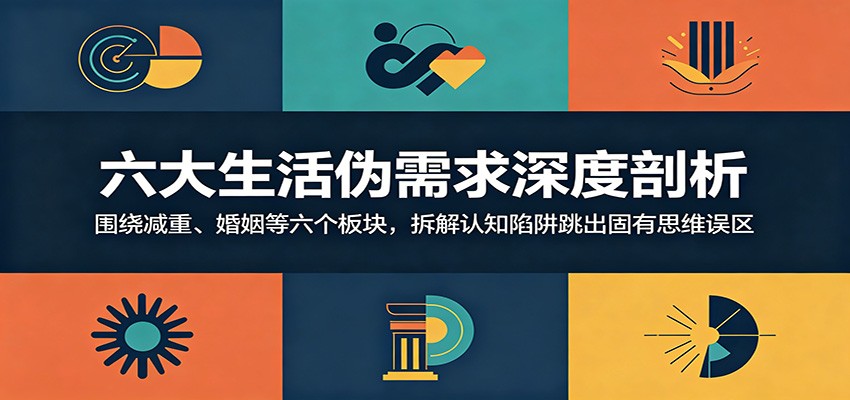 六大生活伪需求深度剖析：围绕减重、婚姻等六个板块，拆解认知陷阱跳出固有思维误区-低成本创业项目大全｜短视频带货+AI副业变现｜知行创业网
