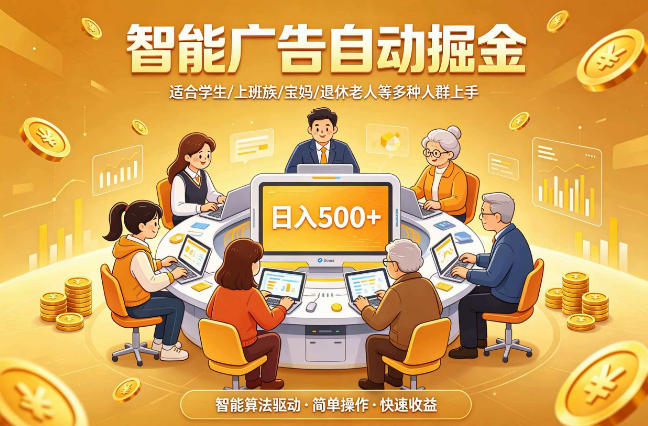 2026年最好做的项目：自动掘金项目，小白轻易上手，单日轻松收入500+【揭秘】-低成本创业项目大全｜短视频带货+AI副业变现｜知行创业网