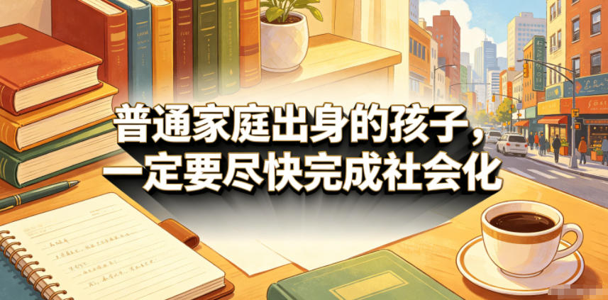 付费文章：普通家庭出身的孩子，一定要尽快完成社会化-低成本创业项目大全｜短视频带货+AI副业变现｜知行创业网