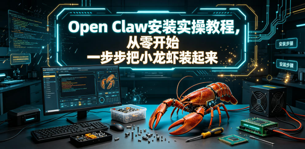Open Claw安装实操教程，从零开始一步步一步步把小龙虾装起来-低成本创业项目大全｜短视频带货+AI副业变现｜知行创业网