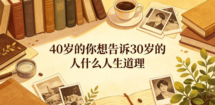 公众号付费文章：40岁的你想告诉30岁的人什么人生道理？-低成本创业项目大全｜短视频带货+AI副业变现｜知行创业网