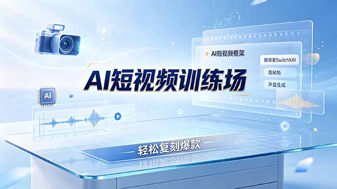 (19137期)老陈AI短视频训练场:AI短视频框架+换背景SwitchXAI+首尾帧+声音生成,轻松复刻爆款-低成本创业项目大全|短视频带货+AI副业变现|知行创业网