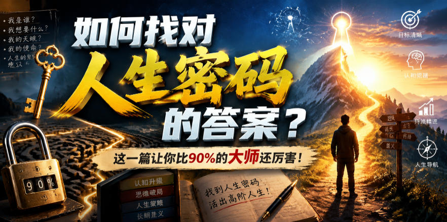（19601期）付费文章：如何找对人生密码的答案？这一篇让你比90%的大师还厉害！-低成本创业项目大全｜短视频带货+AI副业变现｜知行创业网