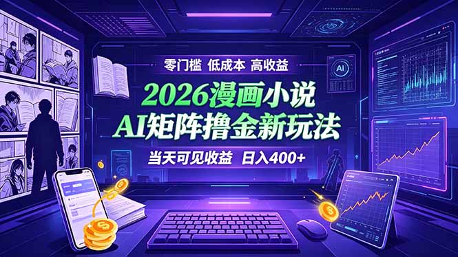 （19219期）爆款小说漫画大阅读    ai矩阵操作    当天可见收益  日入400+    零门槛    高收益-低成本创业项目大全｜短视频带货+AI副业变现｜知行创业网