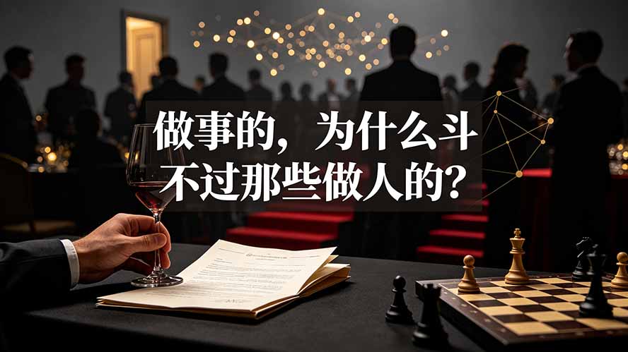 （19414期）付费文章：做事的，为什么斗不过那些做人的？-低成本创业项目大全｜短视频带货+AI副业变现｜知行创业网