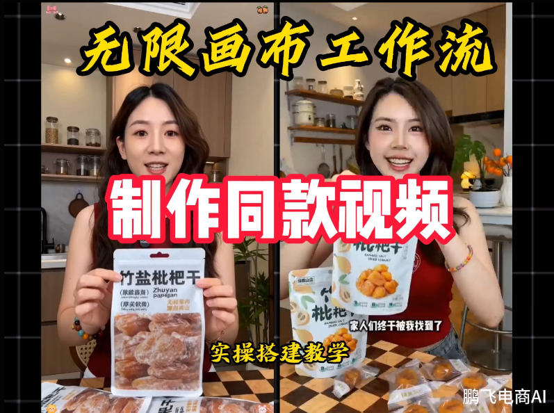 无限画布工作流一键复刻爆款带货视频，实操搭建，操作简单-低成本创业项目大全｜短视频带货+AI副业变现｜知行创业网