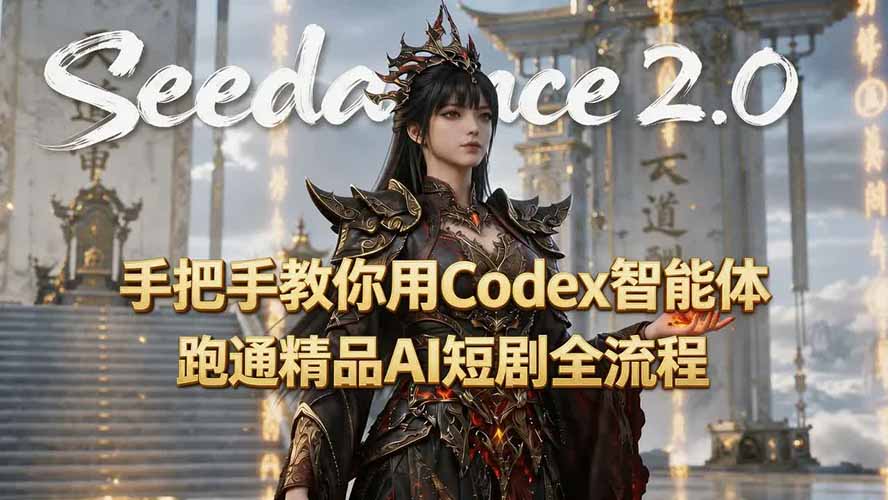 （19507期）手把手教你用Seedance2.0+Codex智能体跑通精品AI短剧全流程（附3种skill技能）-低成本创业项目大全｜短视频带货+AI副业变现｜知行创业网