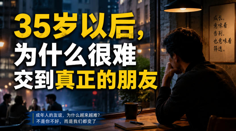 付费文章：35岁以后，为什么很难交到真正的朋友-低成本创业项目大全｜短视频带货+AI副业变现｜知行创业网