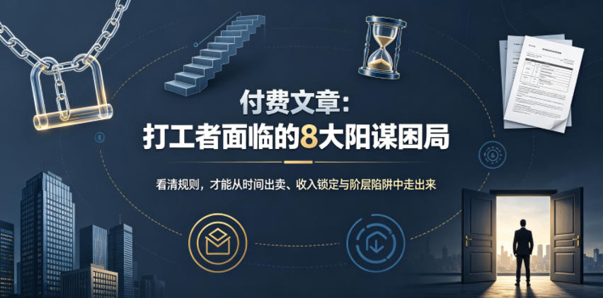 付费文章:打工者面临的8大阳谋困局-低成本创业项目大全|短视频带货+AI副业变现|知行创业网