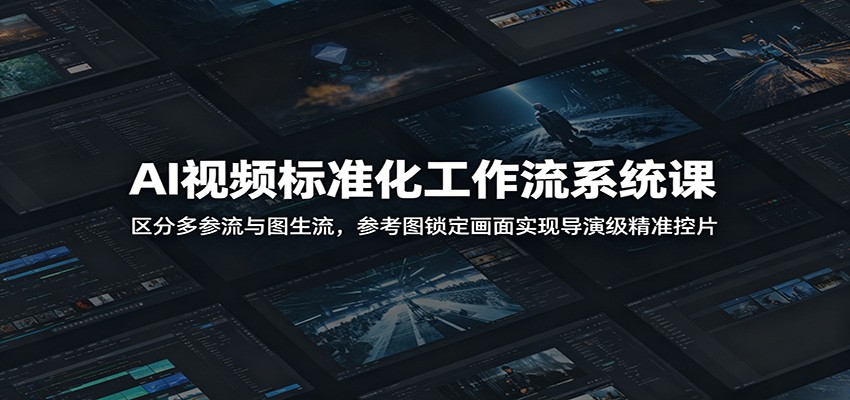 AI视频标准化工作流系统课:区分多参流与图生流,参考图锁定画面实现导演级精准控片-低成本创业项目大全|短视频带货+AI副业变现|知行创业网