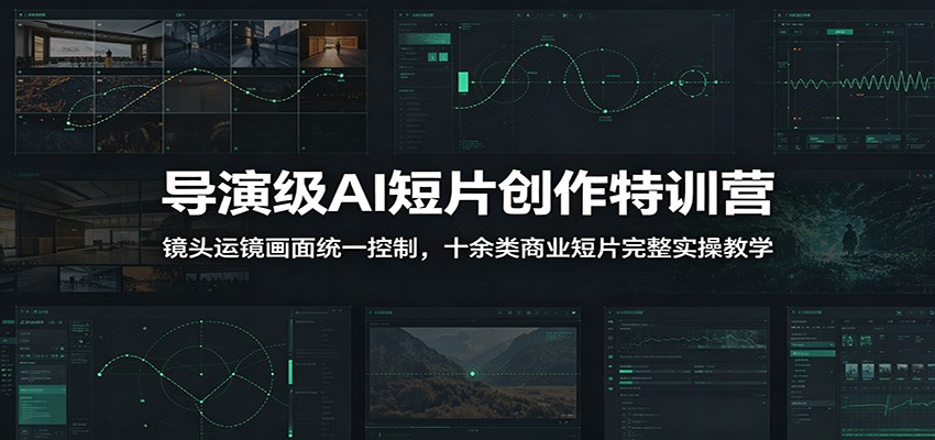 导演级AI短片创作特训营：镜头运镜画面统一控制，十余类商业短片完整实操教学（更新）-低成本创业项目大全｜短视频带货+AI副业变现｜知行创业网