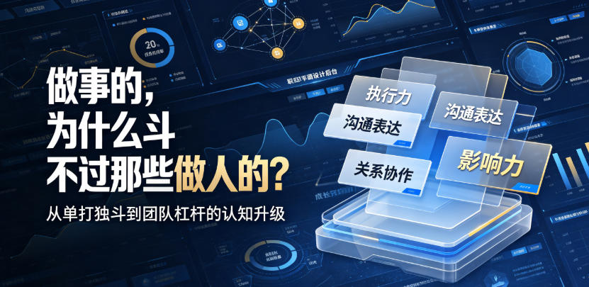 付费文章：做事的，为什么斗不过那些做人的？-低成本创业项目大全｜短视频带货+AI副业变现｜知行创业网