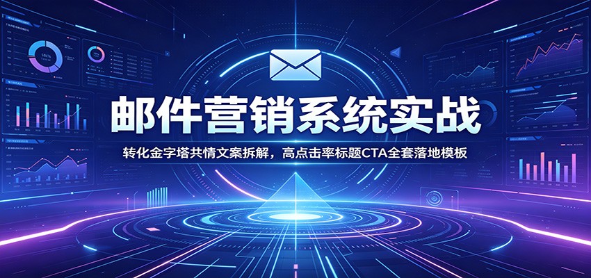 邮件营销系统实战:转化金字塔共情文案拆解,高点击率标题CTA全套落地模板-低成本创业项目大全|短视频带货+AI副业变现|知行创业网