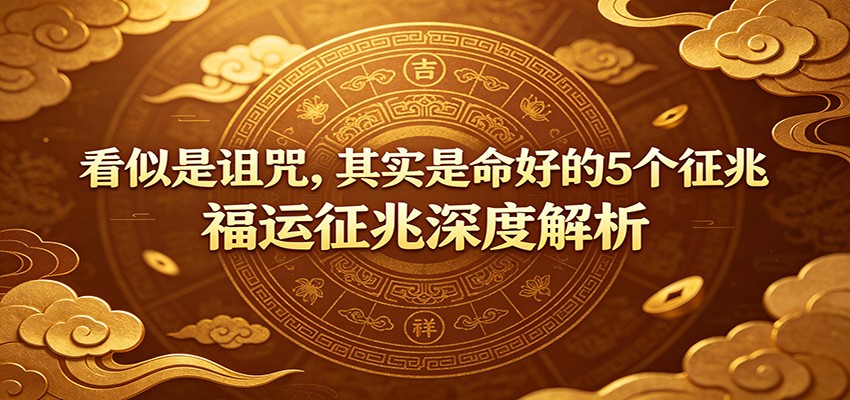 付费文章:《看似是诅咒,其实是命好的5个征兆》福运征兆深度解析-低成本创业项目大全|短视频带货+AI副业变现|知行创业网