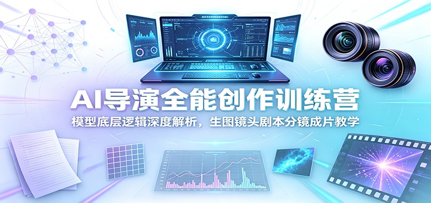 AI导演全能创作训练营：模型底层逻辑深度解析，生图镜头剧本分镜成片教学-低成本创业项目大全｜短视频带货+AI副业变现｜知行创业网