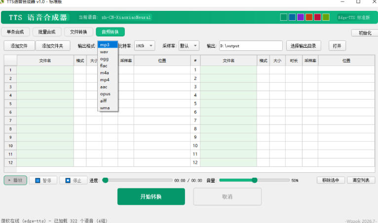 图片[2]-最新TTS配音，支持批量，支持文件格式转换，功能超多-低成本创业项目大全｜短视频带货+AI副业变现｜知行创业网