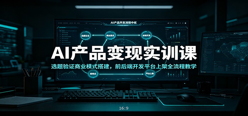 AI产品变现实训课：选题验证商业模式搭建，前后端开发平台上架全流程教学-低成本创业项目大全｜短视频带货+AI副业变现｜知行创业网