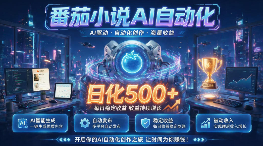 小白可做番茄AI，居家轻创业，每日稳赚500➕，普通人低门槛轻松线上增收【揭秘】-低成本创业项目大全｜短视频带货+AI副业变现｜知行创业网