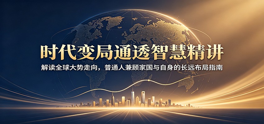 时代变局通透智慧精讲:解读全球大势走向,普通人兼顾家国与自身的长远布局指南-低成本创业项目大全|短视频带货+AI副业变现|知行创业网